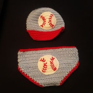 Worn once. Crochet picture prop